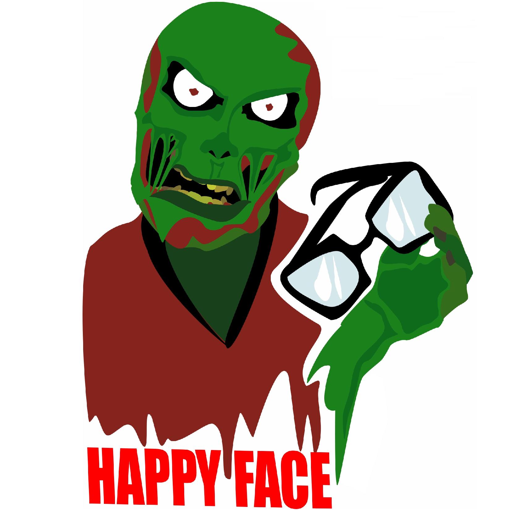 Zombie mit Happy Face